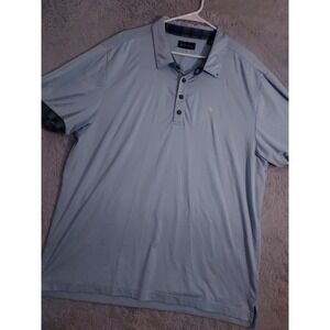 William Murray Polo Shirt Men Extra Large Performance Stretch Contrast Trim Blue